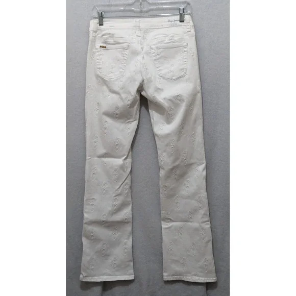 Pepe Jeans Womens Tag 28 Embroidered Pepe Throughout White 28/30 - Picture 4 of 16